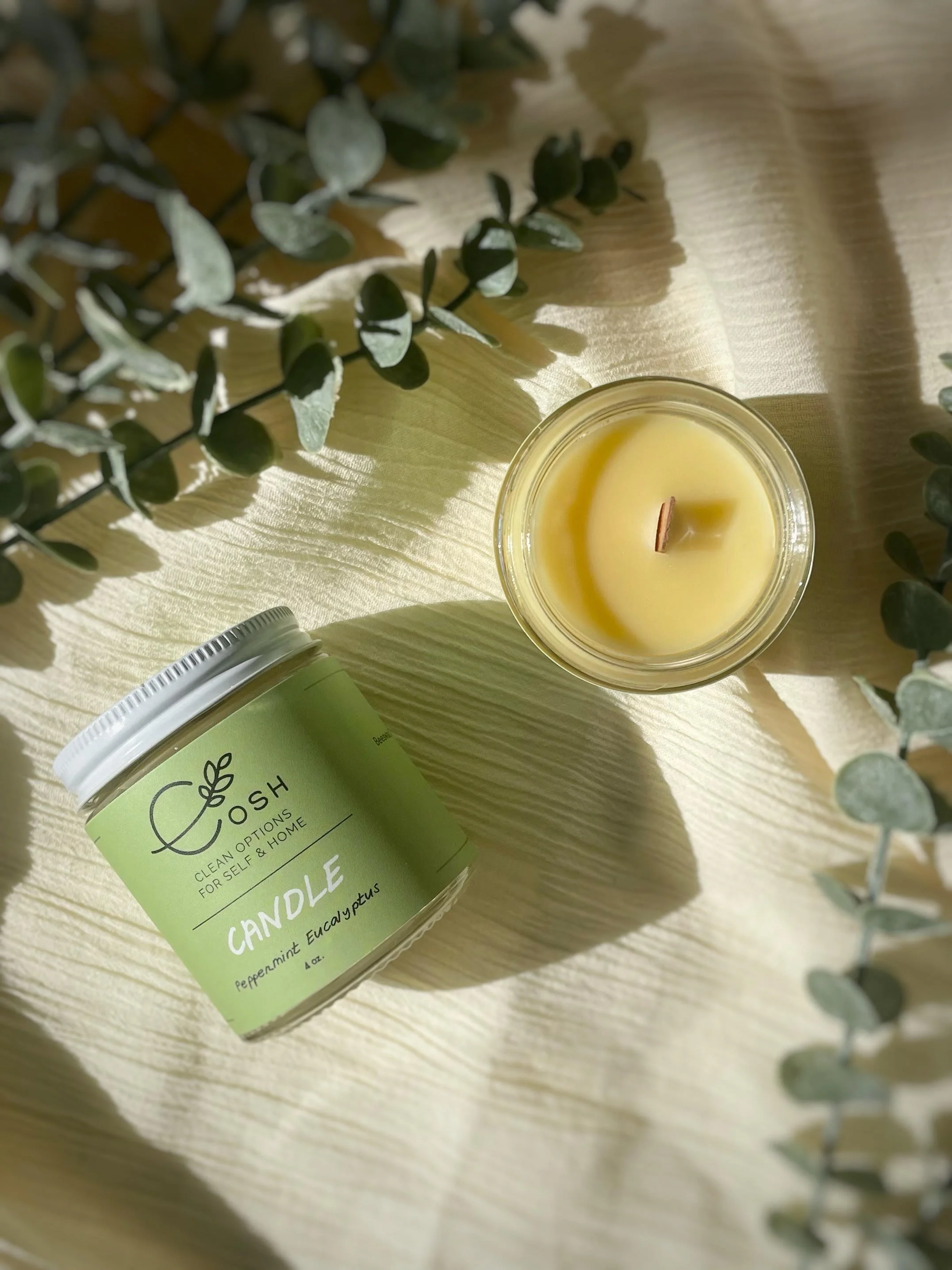 ★キャンドル　Beeswax RoundCandle ★ Scented Beeswax Candles - 8 oz. Jars - Planet Bee Honey Farm